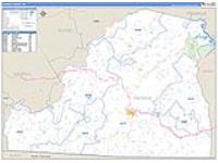 Patrick, Va Carrier Route Wall Map