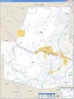 Paulding, Ga Carrier Route Wall Map