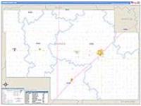 Pawnee, Ks Carrier Route Wall Map