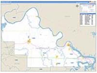 Pawnee, Ok Carrier Route Wall Map
