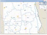 Pembina, Nd Carrier Route Wall Map