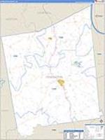 Pendleton, Ky Carrier Route Wall Map