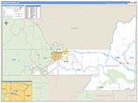 Pennington, Sd Carrier Route Wall Map