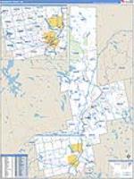 Penobscot, Me Carrier Route Wall Map