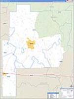 Perry, Al Carrier Route Wall Map