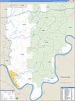 Perry, In Carrier Route Wall Map