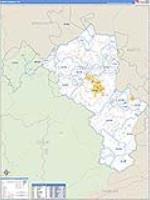 Perry, Ky Carrier Route Wall Map