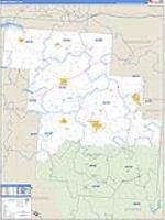 Perry, Oh Carrier Route Wall Map
