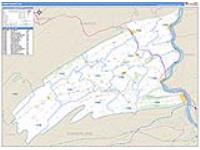 Perry, Pa Carrier Route Wall Map