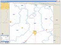 Phelps, Ne Carrier Route Wall Map
