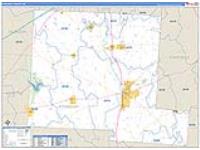 Pickaway, Oh Carrier Route Wall Map