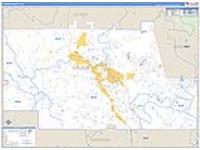 Pickens, Ga Carrier Route Wall Map