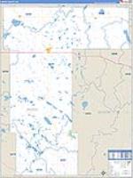 Pierce, Nd Carrier Route Wall Map