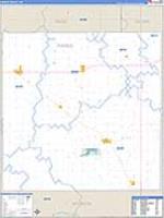 Pierce, Ne Carrier Route Wall Map