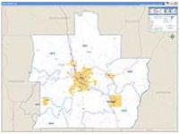 Pike, Al Carrier Route Wall Map