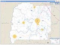 Pike, Ga Carrier Route Wall Map
