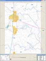 Pike, Ms Carrier Route Wall Map
