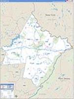 Pike, Pa Carrier Route Wall Map