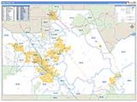 Pinal, Az Carrier Route Wall Map
