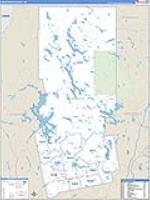 Piscataquis, Me Carrier Route Wall Map