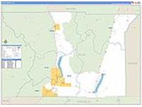 Piute, Ut Carrier Route Wall Map