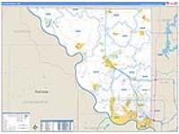 Platte, Mo Carrier Route Wall Map