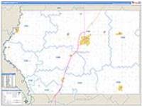 Plymouth, Ia Carrier Route Wall Map