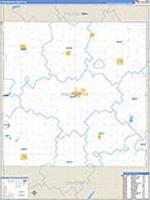 Pocahontas, Ia Carrier Route Wall Map