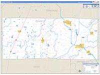 Poinsett, Ar Carrier Route Wall Map