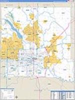 Polk, Ia Carrier Route Wall Map