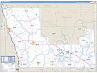Polk, Mn Carrier Route Wall Map