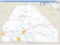 Polk, Nc Carrier Route Wall Map