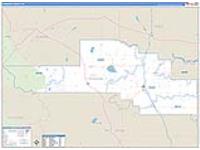 Pondera, Mt Carrier Route Wall Map