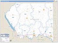 Pottawatomie, Ks Carrier Route Wall Map