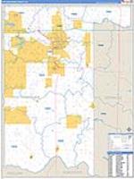 Pottawatomie, Ok Carrier Route Wall Map