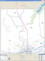 Potter, Tx Carrier Route Wall Map