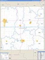 Poweshiek, Ia Carrier Route Wall Map
