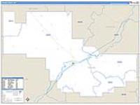 Prairie, Mt Carrier Route Wall Map
