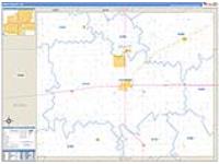 Pratt, Ks Carrier Route Wall Map