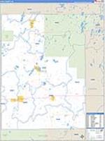 Price, Wi Carrier Route Wall Map