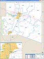 Pueblo, Co Carrier Route Wall Map