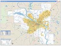 Pulaski, Ar Carrier Route Wall Map