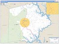 Putnam, Ga Carrier Route Wall Map