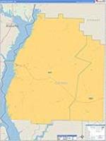 Quitman, Ga Carrier Route Wall Map