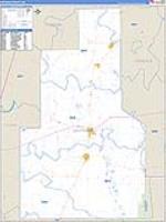 Quitman, Ms Carrier Route Wall Map
