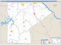 Ralls, Mo Carrier Route Wall Map