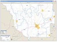 Randolph, Ar Carrier Route Wall Map