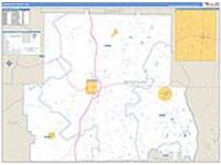 Randolph, Ga Carrier Route Wall Map