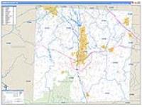 Randolph, Nc Carrier Route Wall Map
