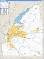 Rankin, Ms Carrier Route Wall Map